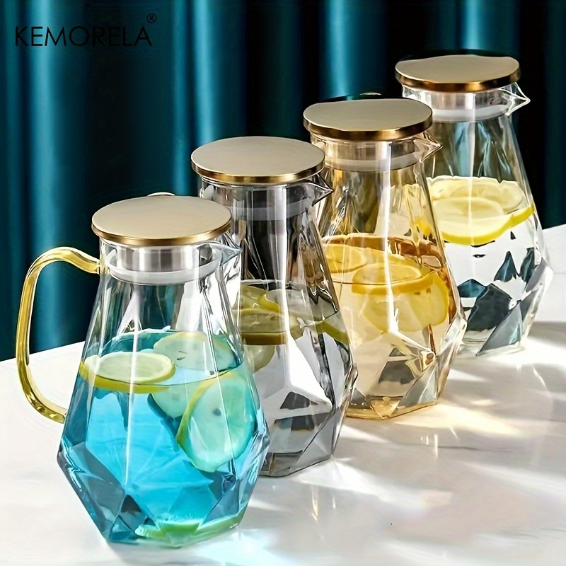 Coffee Equipment For Camping - 1 STKS Diamant Textuur Glazen Theepot