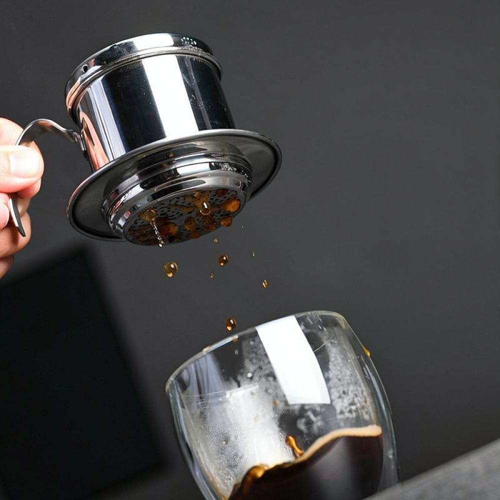 Coffee Equipment Pour Over - Handmatige Vietnamese koffiefilterpot van roestvrij staal,