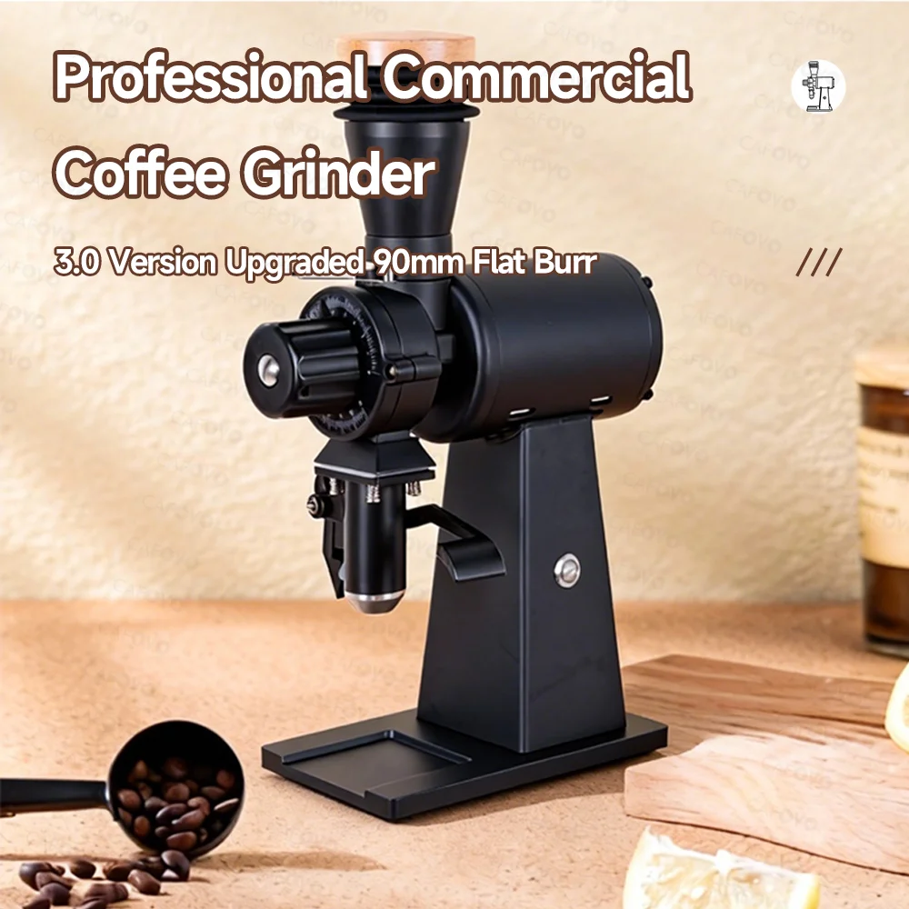 Coffee Grinder Burr Flat - CAFOVO G290F Rechte Koffiebonenmolen 90mm Titanium