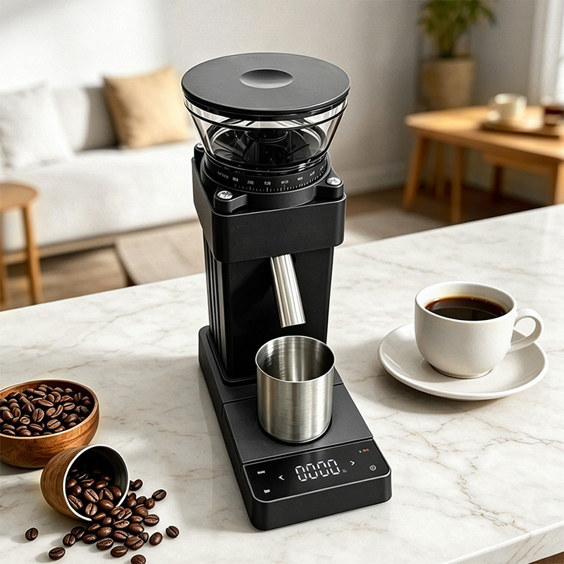 Koffiemolen met schaalverdelin - Coffee Grinder Burr Flat recensie en prijs